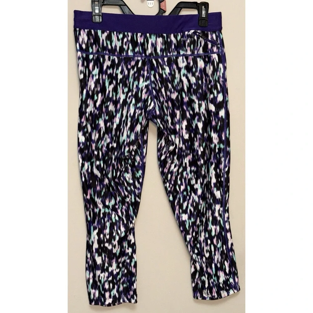 Nike Dri-Fit Leggings Athletic Just Do IT Yoga Performance Pants Women's Large‎
